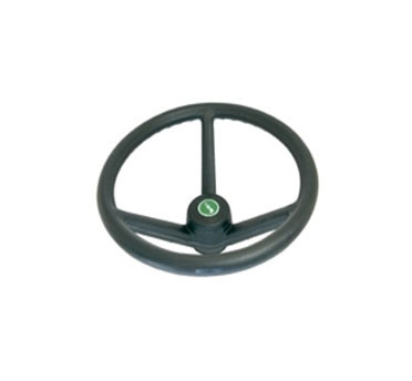Steering Wheel - Plastic, 350mm Diameter, Black | Durable Design, Textured Grip, Comfortable, Reliable Performance