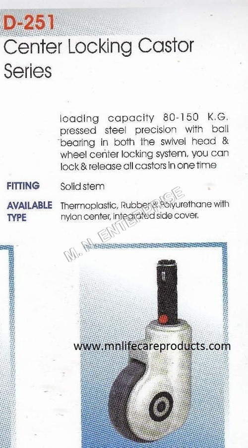 Caster Wheel For Anesthesia Machines