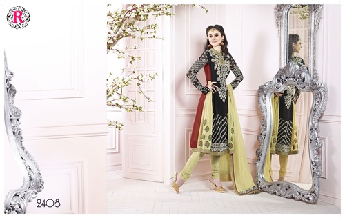 Semi stitched ladies salwar ssuit