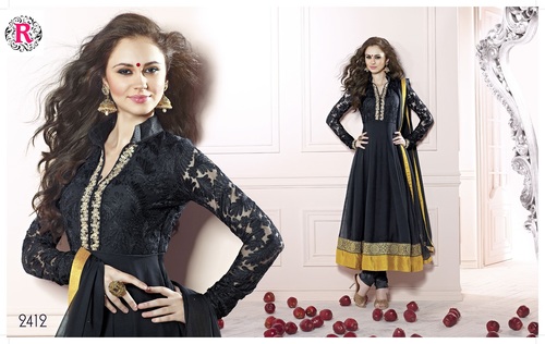 Semi stitched ladies salwar ssuit