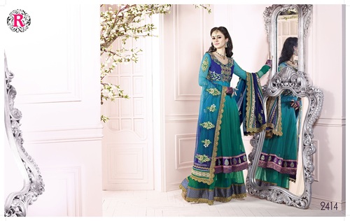 Semi stitched ladies salwar ssuit
