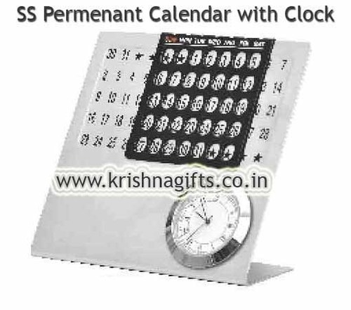 Calendar Permanant with Clock