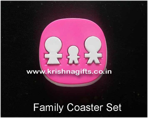Coaster Set of 4 with stand Family