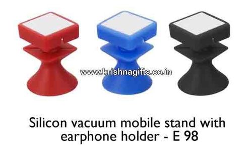 Mobile Stand with Ear Phone Holder Silicon Vacuum