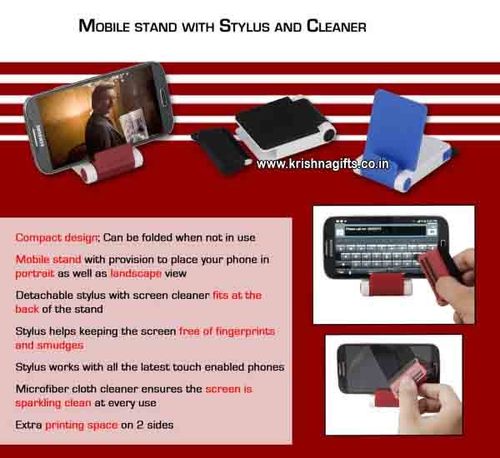 Mobile Stand with Stylus-n Cleaner