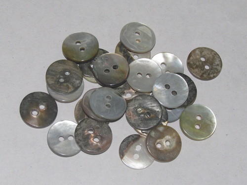 Golden mop shell buttons
