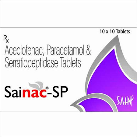 Aceclofenac,Paracetamol & Serratiopeptidase Tablet