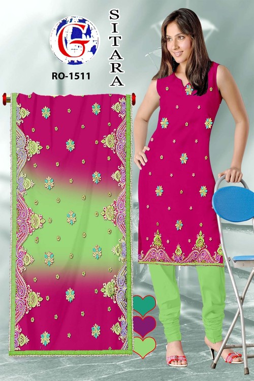 Designer Cotton Salwar Kameez Material