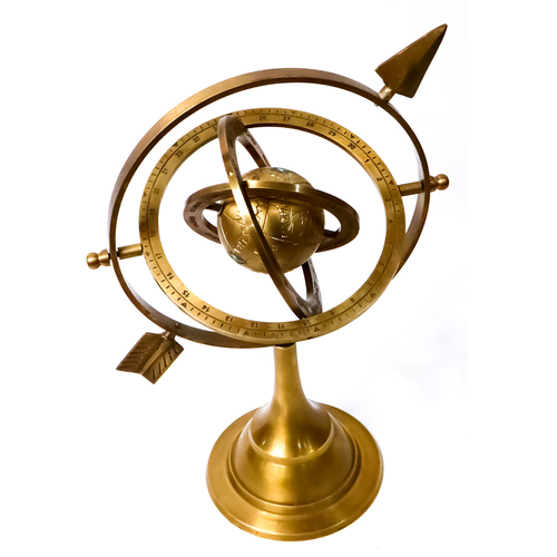 Brass Armillary with Stand