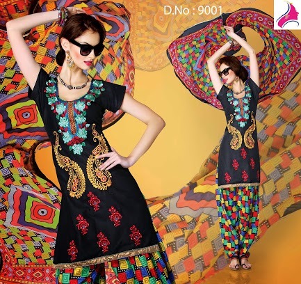 Suits - Cotton Blend, 50 Inches, Black | Floral Embroidery, Elegant Design, Comfortable Fit, Durable Stitching