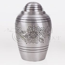 Pewter Bouquet Brass Metal Cremation Urn