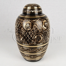 Radiance Brass Metal Cremation Urn