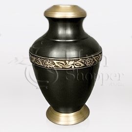 Roman II Brass Metal Cremation Urn