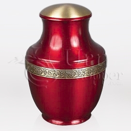 Sapphire Brass Metal Cremation Urn