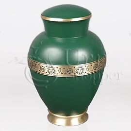 Spring Brass Metal Cremation Urn