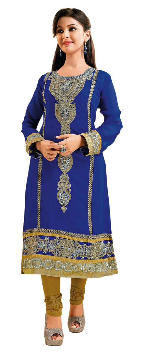 Designer Bollywood Long Anarkali Georgette Kurti