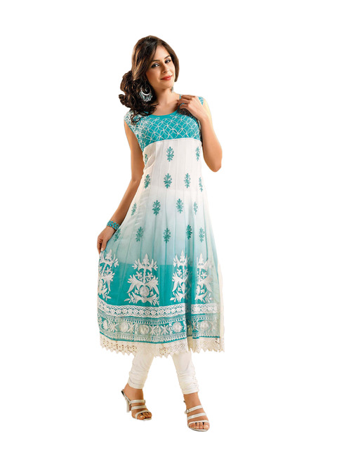 Designer Bollywood Long Anarkali Georgette Kurti