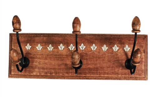 Coat hangers white plastic inlay