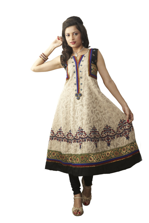 long cotton anarkali kurti