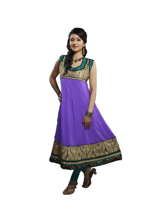 Designer Bollywood Long Anarkali Cotton Kurti