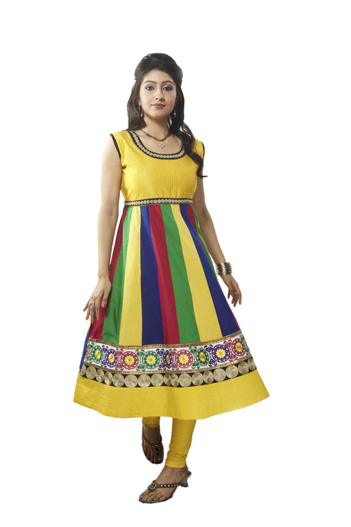 long cotton anarkali kurti