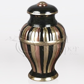 Tricolore Brass Metal Cremation Urn