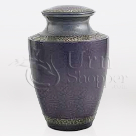 Twilight Lilac Brass Metal Cremation Urn