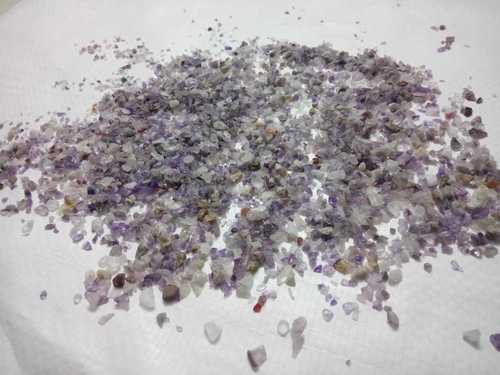 Precious stone Amethyst polished gravels and round stone beads