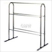 Hospital Towel Stand - Stainless Steel, 48l X 18w X 48h Cms | Corrosion-resistant, Durable, Stylish Design, Space-saving, Easy To Clean, 2 Tiers