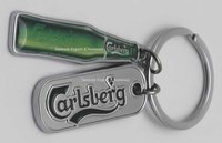 Printed Metal Key Chain - Zinc Alloy, 60 Mm X 2-3 Mm , Nickel Plated, Lightweight, Custom Design Capabilities With Epoxy Coating