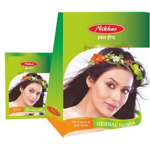 Nikhar Herbal Henna Powder - Color: Black