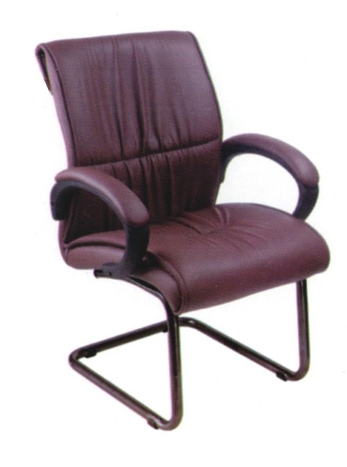 Workstation Series - Leather And Steel, L450xW550xH1000 mm, Brown | Ergonomic Design, Comfortable Seating, Durable Frame