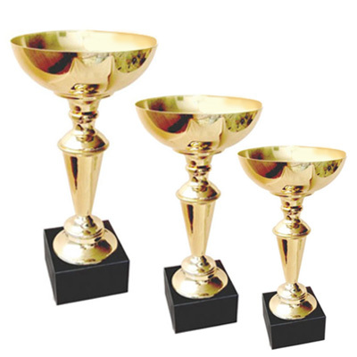 I-SERIES - Metal Cup with Black Stone Base, 100-200mm, Gold | Stylish Design, Durable, Three Sizes