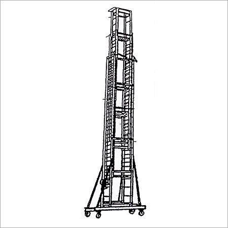 Aluminium Non Tilting Telescopic Tower Ladder
