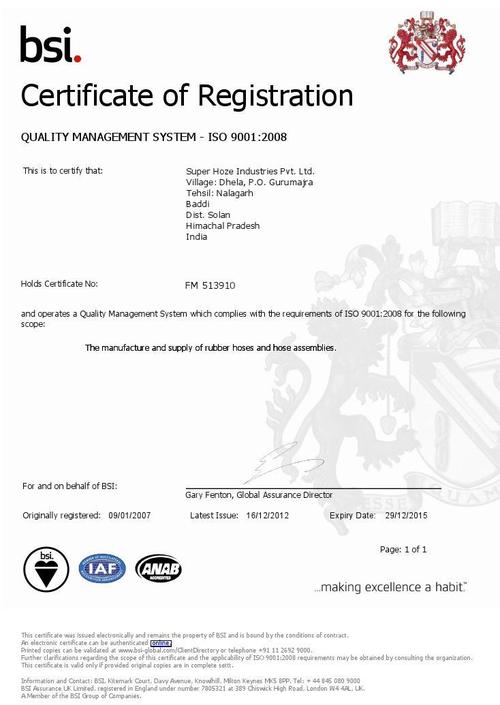 ISO CERTIFICATE