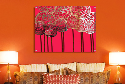 Decorative Flowers Mirror interior