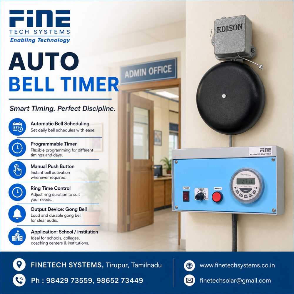 Blue Automatic School Bell Timers