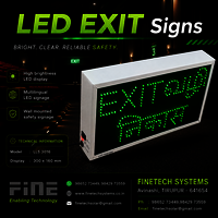 Led Signage Light - Fabricated Sheet Metal, 40 X 50 Cm, White/red/black Color | 6v Battery, Ip65 Rated, 1 Meter Mains Cord, Overcharge Protection, 6 Month Warranty