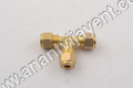 Brass Tee Union Assembly - Durable Brass Material | Reliable Fluid Connection System