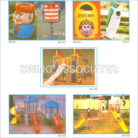 Kids Garden Slides & Swing 