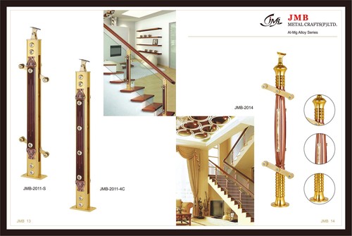 Aluminum and wood balluster for railing