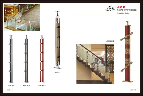 Aluminum and wood balluster for railing