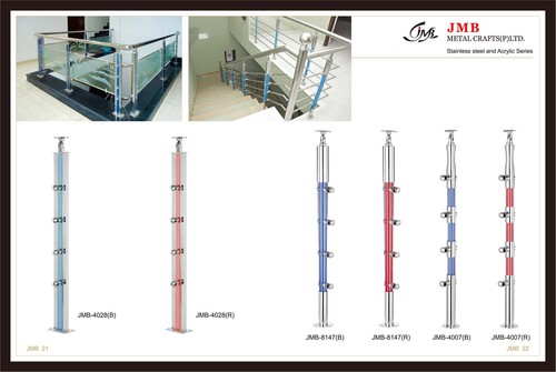 Stainless Steel with Acrylic Balluaster