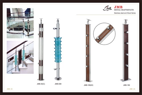 Stainless Steel Balluster With Crystals