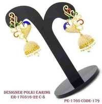 Polki Peacock Earrings Gender: Women