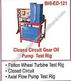 Closed Circuit Gear Oil Pump Test Rig
