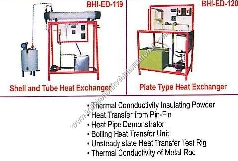 Shell and Tube Heat Exchanger Plate Type Heat Exch - Steel, Variable Dimensions, Low Pressure | Efficient Design, Compact Unit, Educational Tool