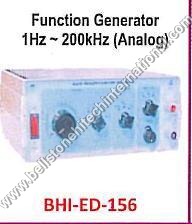 Function Generator 1Hz~200kHz - Variable Amplitude, Analog Output, Sine/Square/Triangle Waveforms, Model BHI-ED-156