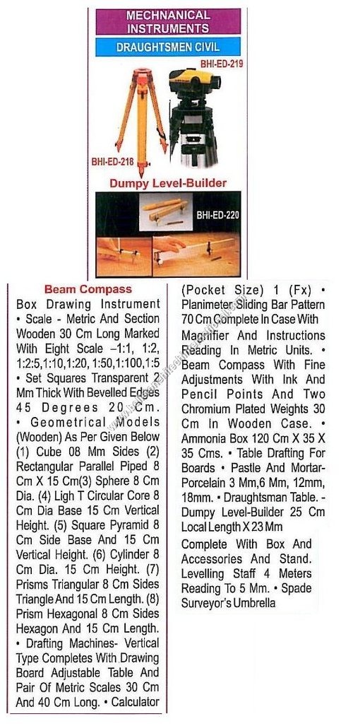 Draughtsmen Civil - Wood and Metal, 30 cm | Precise Measurements, Accurate Readings, Versatile Drawing Instrument