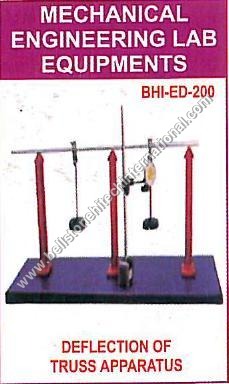 Deflection of Truss Apparatus - Steel, 300x200 mm | Load Testing, Educational Tool, Precise Readings